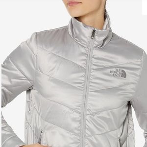 north face tamburello silver grey jacket